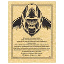 Gorilla Prayer poster