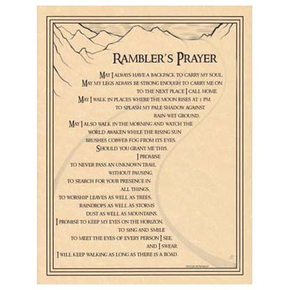Rambler's Prayer poster
