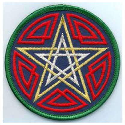 Celtic Pentagram patch 3"