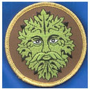 Green Man iron-on patch 3"