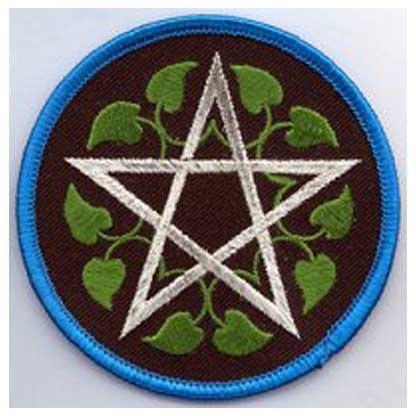 Leafy Pentagram patch 3"