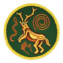 Paleo Shaman iron-on patch 3"