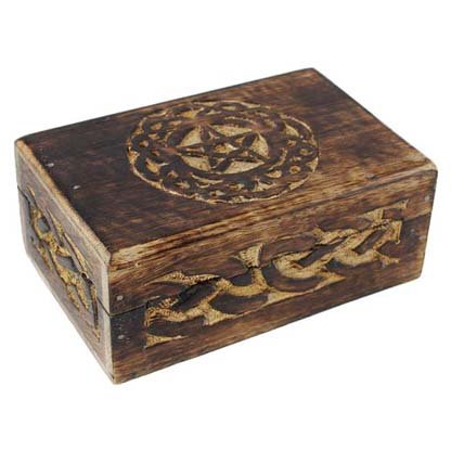 Celtic Circle Pentagram Box