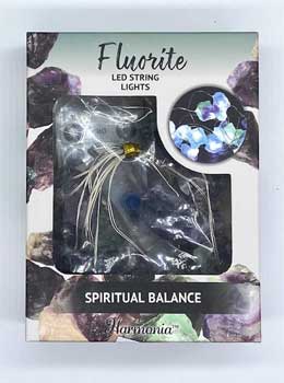 6.5 ft LED light string Spiritual Balance (fluorite)