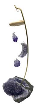 9" Amethyst table chime