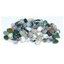 1 lb Agate, Moss tumbled chips 7-9mm - Skull & Barrel Co.