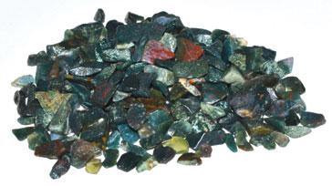 1 lb Bloodstone tumbled chips 3-5mm - Skull & Barrel Co.