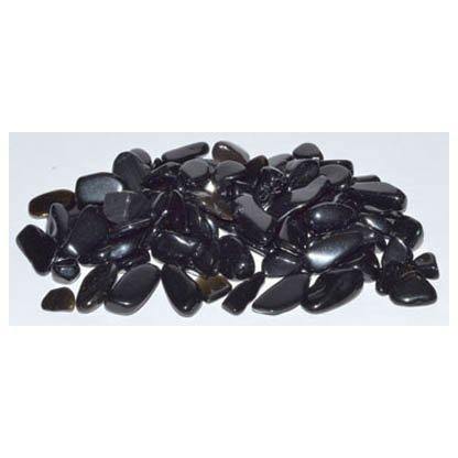 1 lb Obsidian, Black tumbled chips 7-9mm - Skull & Barrel Co.