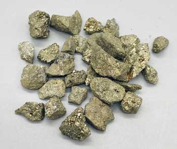 1 lb Pyrite untumbled chips (5-10mm)