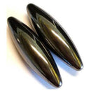60mm Magnetic Hematite Oval pair