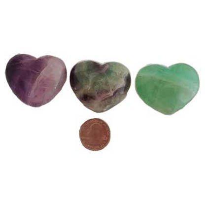 1 3/4" Fluorite heart - Skull & Barrel Co.