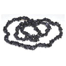 32" Black Stone chip necklace