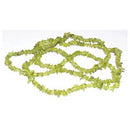 32" Peridot chip necklace
