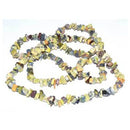 32" Turquoise, Yellow chip necklace