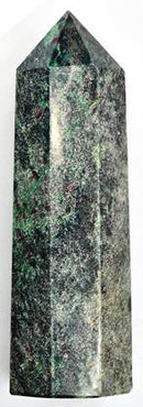 6"+ Ruby Zoisite W Mica obelisk - Skull & Barrel Co.