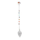 Selenite 7 Chakra pendulum