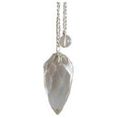 Faceted Clear Quartz pendulum