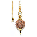 Gold Rudraksha pendulum