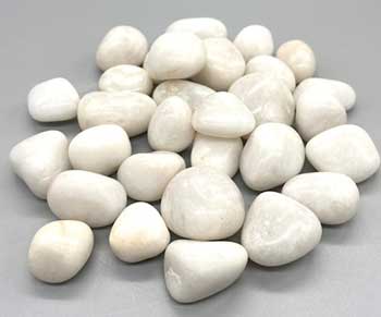 1 lb Agate, Whitw tumbled stones