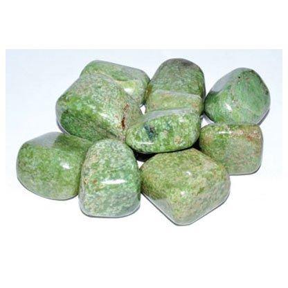 1 lb Grossularite (green garnet) tumbled stones - Skull & Barrel Co.