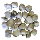 1 lb Howlite, White tumbled stones - Skull & Barrel Co.