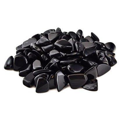 1 lb Black Obsidian tumbled stones - Skull & Barrel Co.