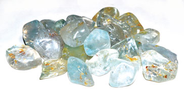 1 lb Topaz, Blue tumbled stones
