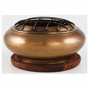 Brass Screen incense burner with Coaster - Skull & Barrel Co.