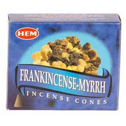 Frankincense & Myrrh HEM cone 10 cones - Skull & Barrel Co.