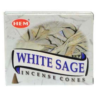 White Sage HEM cone 10 cones - Skull & Barrel Co.