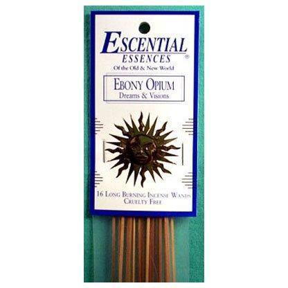 Ebony Opium escential essences incense sticks 16 pack - Skull & Barrel Co.