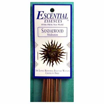 Sandalwood escential essences incense sticks 16 pack - Skull & Barrel Co.