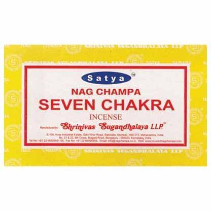Seven Chakra satya incense stick 15 gm - Skull & Barrel Co.