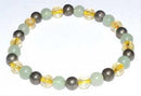 6mm Aventurine, Green, Citrine & Pyrite bracelet - Skull & Barrel Co.