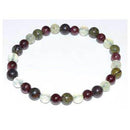 6mm Jasper, Dragon Blood, Garnet & Prehnite bracelet - Skull & Barrel Co.