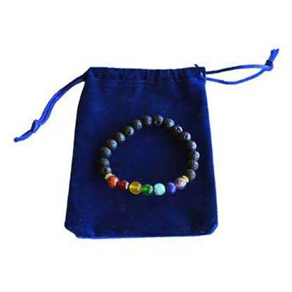 7 Chakra bracelet with bag - Skull & Barrel Co.