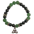 8mm Green Aventurine/ Hematite with Triquetra - Skull & Barrel Co.