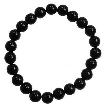 8mm Black Onyx (natural agate dyed) bracelet - Skull & Barrel Co.