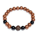 8mm Copper with asst stone bracelet - Skull & Barrel Co.