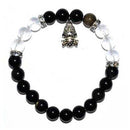 8mm Obsidian, Goldsheen/ Quartz with Frog - Skull & Barrel Co.