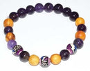 8mm Palo Santo Amethyst bracelet - Skull & Barrel Co.