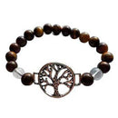 8mm Tiger Eye/ Quartz with Tree of Life - Skull & Barrel Co.