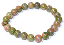 8mm Unakite bracelet - Skull & Barrel Co.