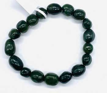 Jade, Nephrite Nugget bracelet