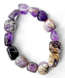 Amethyst, Chevron Nugget bracelet - Skull & Barrel Co.
