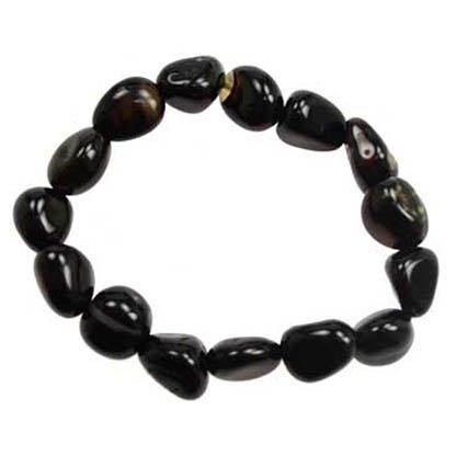 Black Tourmaline gemstone bracelet - Skull & Barrel Co.