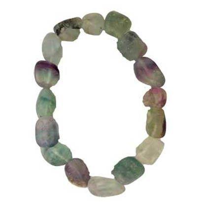 Fluorite, Rainbow gemstone bracelet - Skull & Barrel Co.