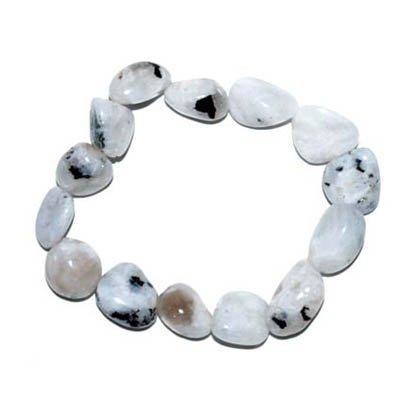 Rainbow Moonstone gemstone bracelet - Skull & Barrel Co.