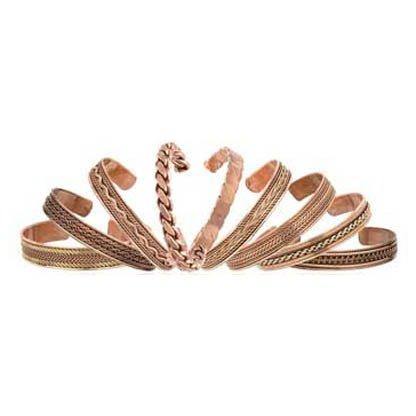 Copper Magnetic bracelet (varied) - Skull & Barrel Co.