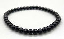 4mm Black Tourmaline stretch bracelet
